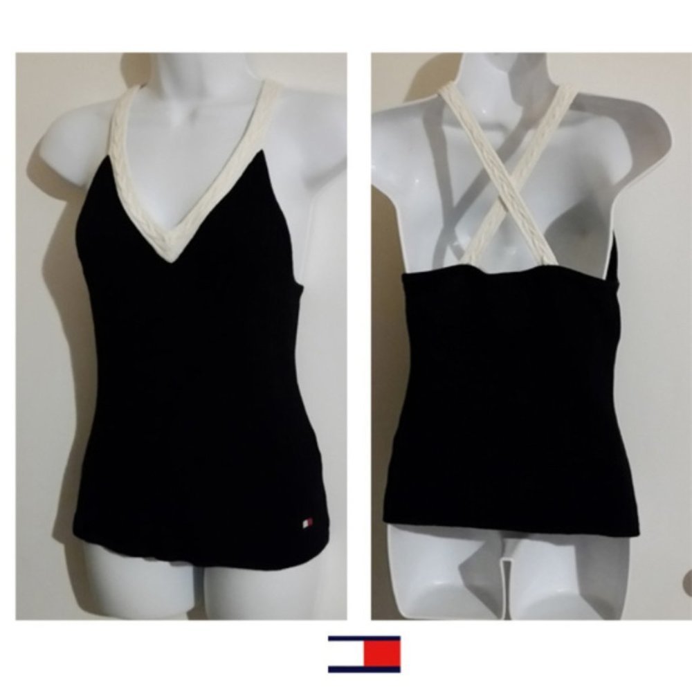 Vintage 90's tommy hilfiger tank top ribbed S/M